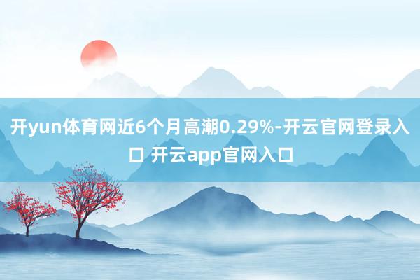 开yun体育网近6个月高潮0.29%-开云官网登录入口 开云app官网入口